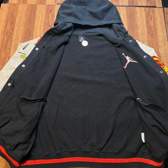 Jordan Nike Vintage Spike Lee Snap Bomber Hoodie XL - Picture 3 of 7